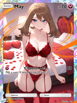 LoveangelGames-Waifu Universe Season 4- Custom Card-Valentine-May - Image 1