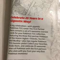 NEW Pokemon 25Th Anniversary Aloha First Partner Pack - 3 Large Card & 2 Packs - Image 5
