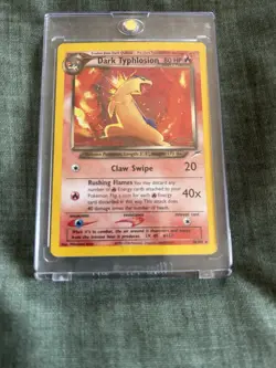 Pokemon Dark Typhlosion Neo Destiny 10/105 80 HP Vintage Card English - Image 1