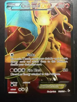 Charizard EX Full Art Ultra Rare Holo 100/106 Flashfire 180 HP Pokemon Card - Image 2