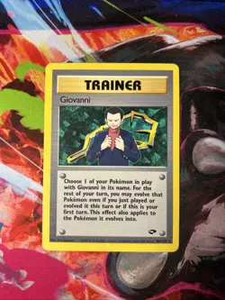 Giovanni 104/132 Gym Challenge Non Holo Rare Trainer Pokemon Card LP - Image 1