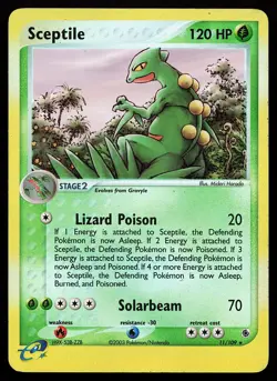 Sceptile 11/109 Reverse Holo EX Ruby & Sapphire Pokemon Card - Image 1