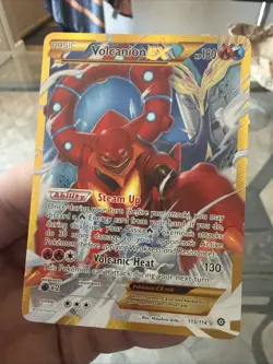 Pokemon TCG Volcanion-EX Steam Siege Holo Card 115/114 Secret Ultra Rare NM - Image 1