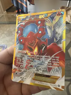Pokemon TCG Volcanion-EX Steam Siege Holo Card 115/114 Secret Ultra Rare NM - Image 3