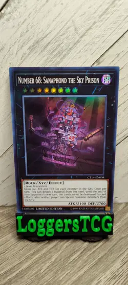 Yu-Gi-Oh! Number 68: Sanaphond the Sky Prison / CT14 EN008 LIMITED LP - Image 1