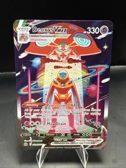 Pokemon Deoxys VMAX Ultra Rare TCG Card Crown Zenith: Galarian Gallery GG45/GG70 - Image 1