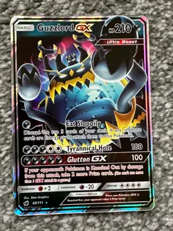 Guzzlord GX - 63/111 - Pokemon Crimson Invasion Sun & Moon Ultra Rare Card NM - Image 1