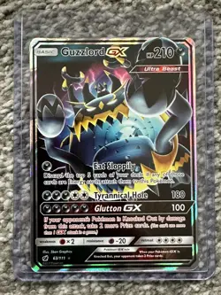 Guzzlord GX - 63/111 - Pokemon Crimson Invasion Sun & Moon Ultra Rare Card NM - Image 3