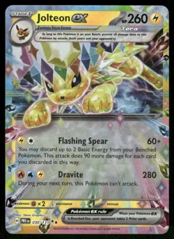 Pokemon Cards Jolteon ex 030/131 Prismatic Evolutions Double Rare NM - Image 1