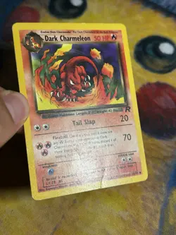 Dark Charmeleon 32/82 Uncommon Unlimited Team Rocket Vintage Wotc Pokemon Card - Image 3