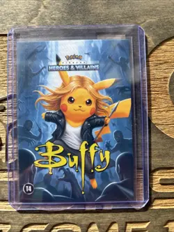 Buffy Alternate Art 2025 Pokemon Pikachu Heroes & Villains Collectible Card - Image 1
