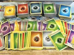 121 Pokemon Energy Cards Lot | 15 Each Type | 1 Special Energy Guaranteed - Image 1