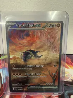 Great Tusk ex SAR 246/198 SV01 Scarlet & Violet Full Art Holo Pokemon Card - Image 2