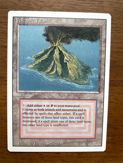 Magic The Gathering Revised Dual Land: Volcanic Island - Image 1