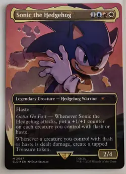 MTG Magic the Gathering Secret Lair Sonic Hedgehog Friends and Foes Set Holo Set - Image 2