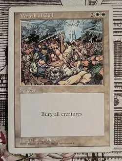 MTG Wrath of God x1 MP/LP ~5th Edition (Magic the Gathering)*Free Shipping* - Image 1