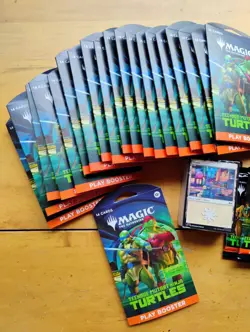 Lot of 30 Sealed TMNT Magic The Gathering Booster Packs + 90 Pack of Lands - Image 2