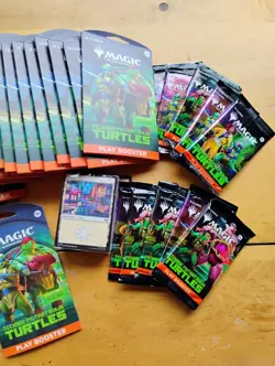Lot of 30 Sealed TMNT Magic The Gathering Booster Packs + 90 Pack of Lands - Image 3