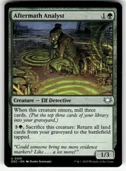 AFTERMATH ANALYST #91 MTG COMMANDER: EDGE OF ETERNITIES UNCOMMON - Image 1