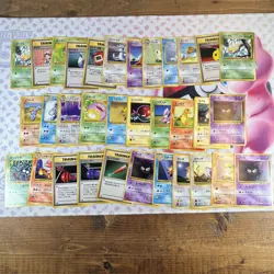 1996 Vintage Japanese Pokemon Card Lot Of 33 Base Set Cards LP-HP #5 - Image 1