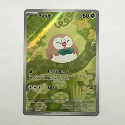 Rowlet 090/088 Me03: Perfect Order Holo Full Art SAR Pokemon - NM Pack Fresh - Image 1