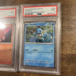 Pokemon 151 Poster Collection Set PSA 9 Bulbasuar Charmander Squirtle Cosmo Holo - Image 3
