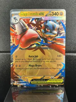 Mega Lucario Ex 077/132 Mega Evolutions Pokemon tcg Near Mint/Pack Fresh - Image 1