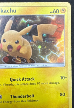 PIKACHU SM227 DMG SUN & MOON BLACK STAR PROMO POKEMON 2019 - Image 3