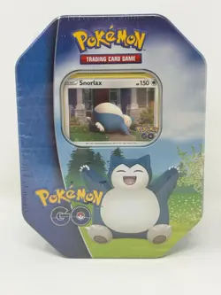 Pokemon TCG Pokemon Go Tin Snorlax Factory Sealed 4 Booster Packs NEW - Image 1