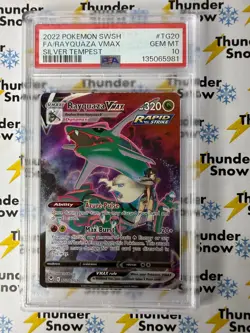 Rayquaza Vmax #TG20 Silver Tempest 2022 Pokemon PSA 10 - Image 1