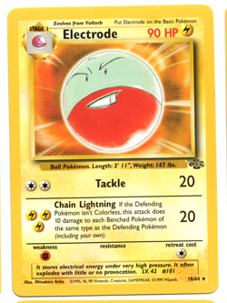 Pokemon Electrode Jungle 18/64 Rare 1999 (Non Holo) NM - Image 1