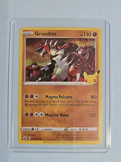 2021 Groudon 17/25 - Holo Rare - 25th Anniversary Celebrations - NM Pokemon TCG - Image 3