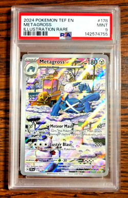 Metagross Illustration Rare #178|PSA MINT 9|2024 SV Temporal Forces|Pokemon TCG - Image 1