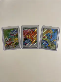 Charmander Bulbasaur Squirtle Pokemon TCG First Partner Illustration Collection - Image 1