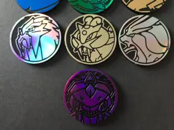 10 X Pokemon Coins Coin Tokens Shiny Pikachu Eevee Ho-oh Kyogre Shaymin Entei - Image 2