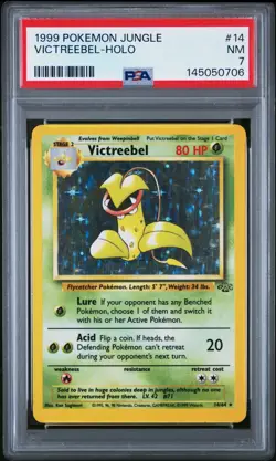 Victreebel-Holo Pokemon Jungle 14/64 PSA 7 - Image 1