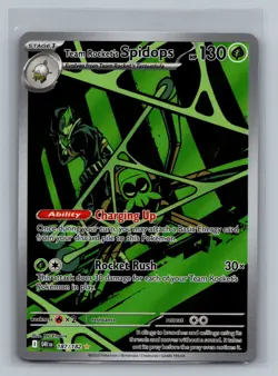 Team Rocket's Spidops 187/182 Illustration Rare Destined Rivals Pokemon NM - Image 1