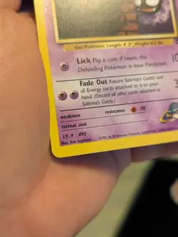 Pokemon TCG Sabrina's Gastly Gym Challenge Unlimited Common - Image 4
