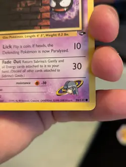 Pokemon TCG Sabrina's Gastly Gym Challenge Unlimited Common - Image 5