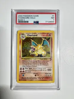 Pokemon TGC Base Set II Charizard Blastoise Venusaur Holos PSA 7 Trio - Image 3