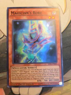 Yugioh! Magician's Robe - Limited Ed Super Rare - SHVI-ENSE3 - LP - Image 1