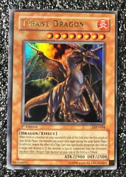 Tyrant Dragon LOD-034 1st Edition Ultra Rare (Legacy of Darkness) LP - Image 1