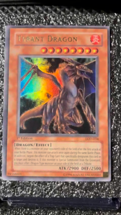 Tyrant Dragon LOD-034 1st Edition Ultra Rare (Legacy of Darkness) LP - Image 2