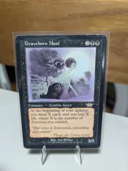 Graveborn Muse MTG Magic the Gathering Black Creature Legions LP/HP Condition - Image 2