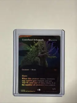 MTG Craterhoof Behemoth (Borderless) Tarkir: Dragonstorm Foil - Image 1