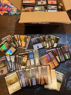 Magic the Gathering 5.6lbs Basic Lands Lot - Image 2