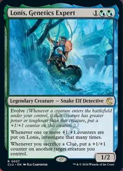 Mint/Near-Mint, English - 1 x MTG Lonis, Genetics Expert Ravnica: Clue Edition - Image 1