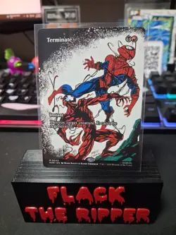Magic The Gathering MTG - Terminate (Borderless) - Marvel Universe Spider-Man - Image 1