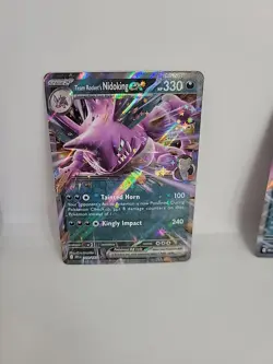 Team Rockets Nido King Persian Crobat EX Double Rare Pokemon Destined Rivals - Image 3