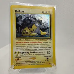 Raikou Neo Revelation Pokemon Card 13/64 2000 Nintendo Authentic HP - Image 1